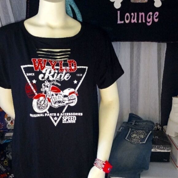 Liberty Wear Wyld Ride Biker SS Tee NWT - Picture 1 of 2